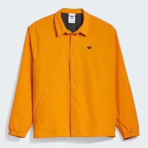 Adidas Shmoo Coach Orange Windbreaker Jacket Lightweight